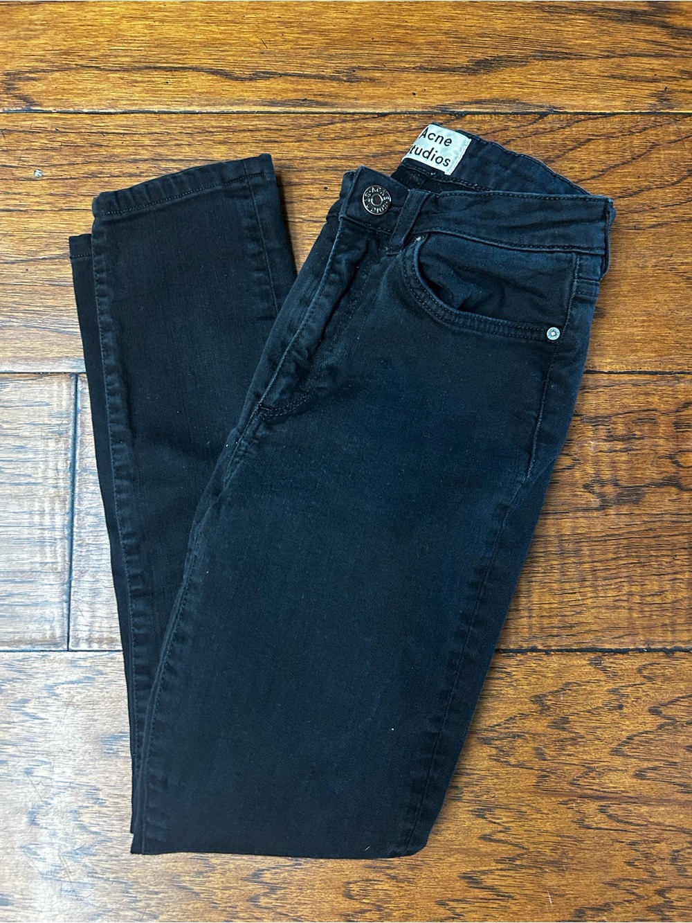 Acne Studios women’s pin Black Skinny stretch Jeans